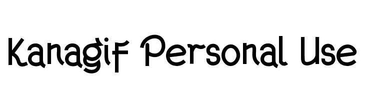 Kanagif Personal Use  لخطوط تنزيل