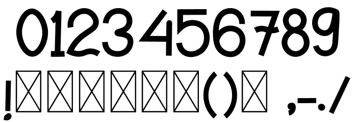Kanagif Personal Use Font OTHER CHARS