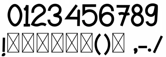 Kanagif Personal Use Font OTHER CHARS