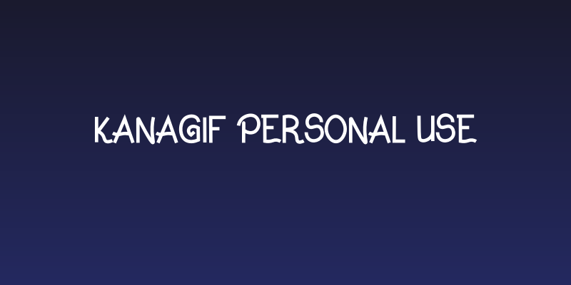 Kanagif Personal Use Social Header