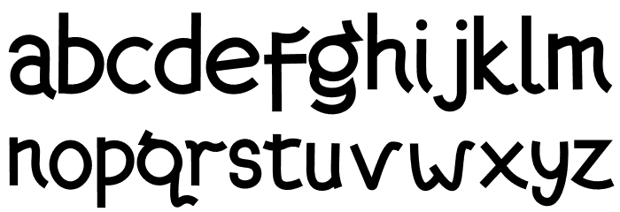Kanagif Personal Use Font LOWERCASE