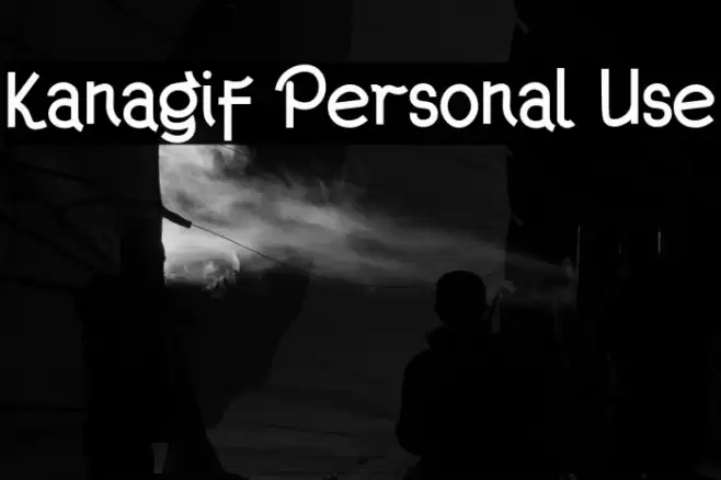 Kanagif Personal Use Font examples