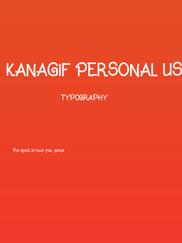Kanagif Personal Use Poster