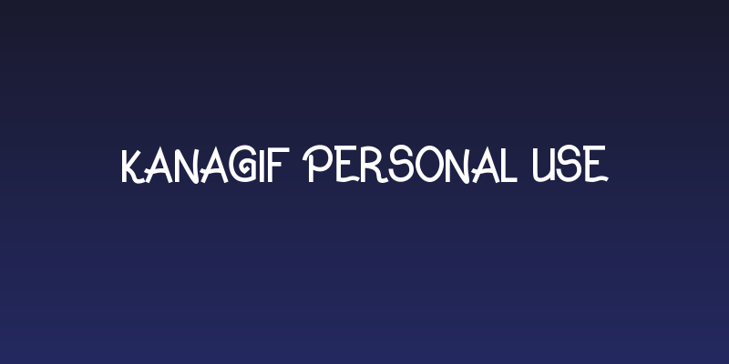Kanagif Personal Use Social Header