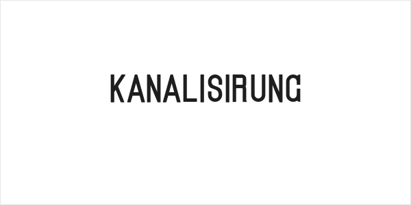 Kanalisirung Logo