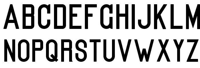 Kanalisirung Font LOWERCASE
