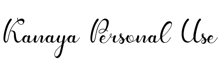Kanaya Personal Use  नि: शुल्क फ़ॉन्ट्स डाउनलोड
