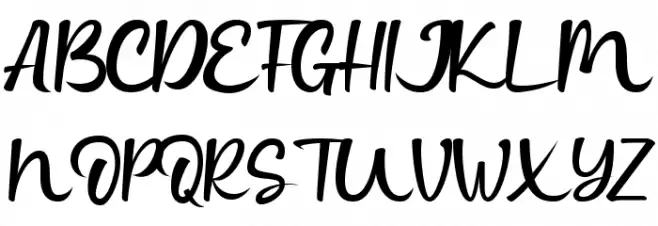 Kandaline Schriftart Groß
