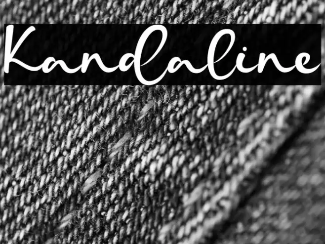 Kandaline Font examples