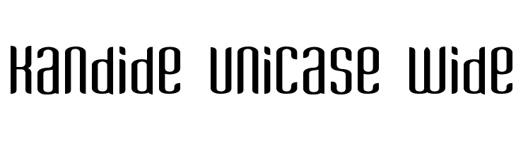 Kandide Unicase Wide Font