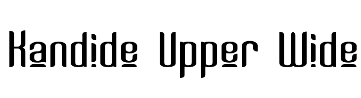 Kandide Upper Wide Font
