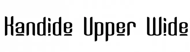Kandide Upper Wide  नि: शुल्क फ़ॉन्ट्स डाउनलोड