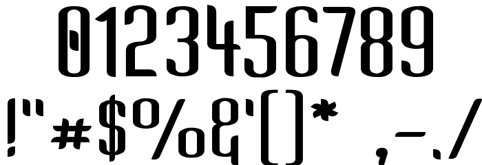 Kandide Upper Wide Font OTHER CHARS