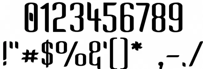 Kandide Upper Wide Font OTHER CHARS