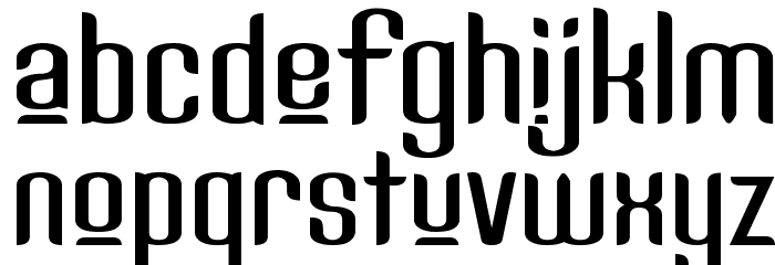 Kandide Upper Wide Font LOWERCASE