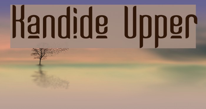 Kandide Upper Font examples