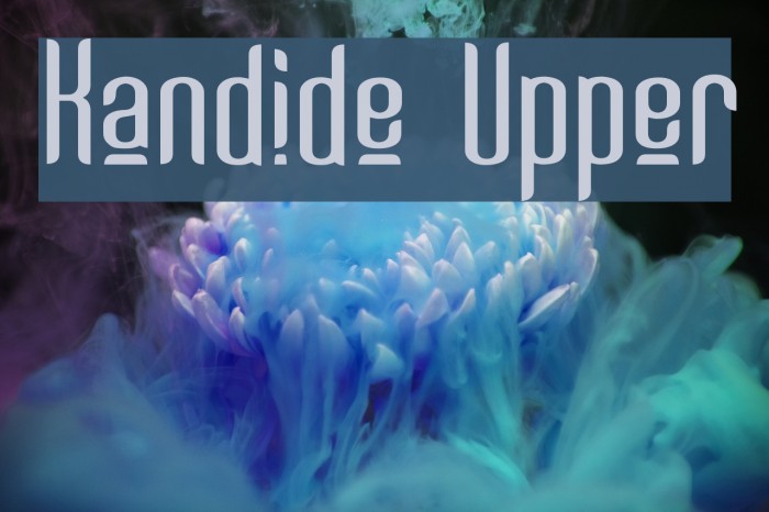 Kandide Upper Font examples