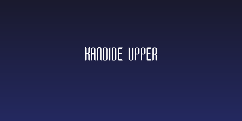 Kandide Upper Social Header