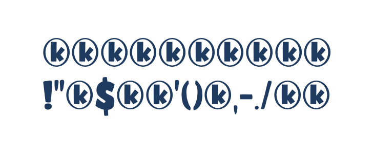 Kandij DEMO Regular Other Characters