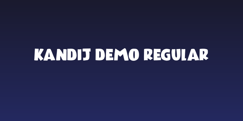 Kandij DEMO Regular Social Header