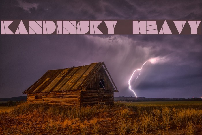Kandinsky Heavy Font examples