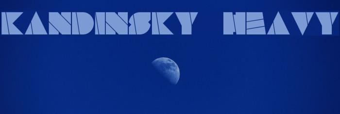 Kandinsky Heavy Font examples