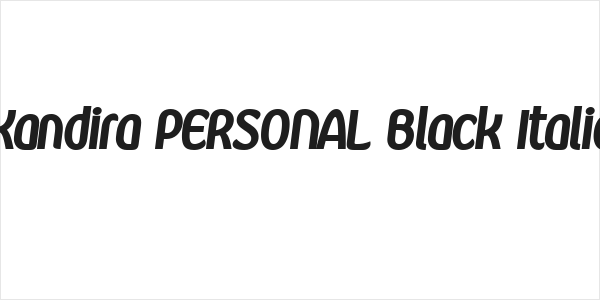 Kandira PERSONAL Black Italic Logo