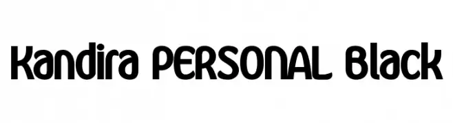 Kandira PERSONAL Black  Frei Schriftart Herunterladen