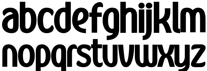 Kandira PERSONAL Black Font LOWERCASE