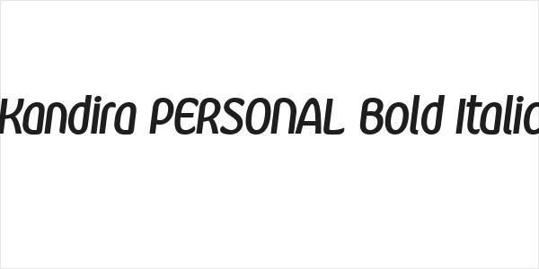 Kandira PERSONAL Bold Italic Logo