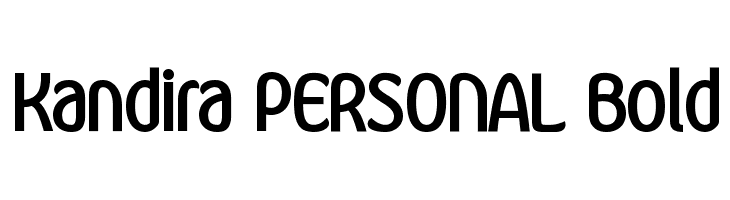 Kandira PERSONAL Bold  Frei Schriftart Herunterladen