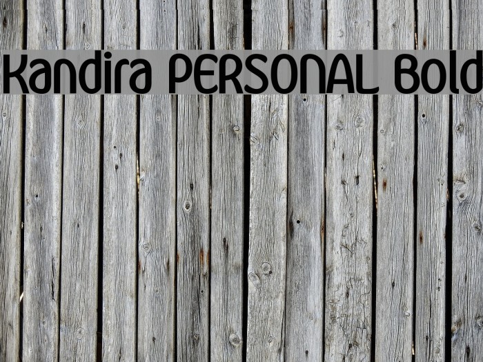 Kandira PERSONAL Bold Example 3