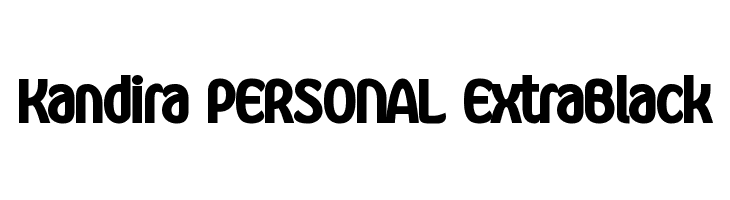 Kandira PERSONAL ExtraBlack  フリーフォントのダウンロード