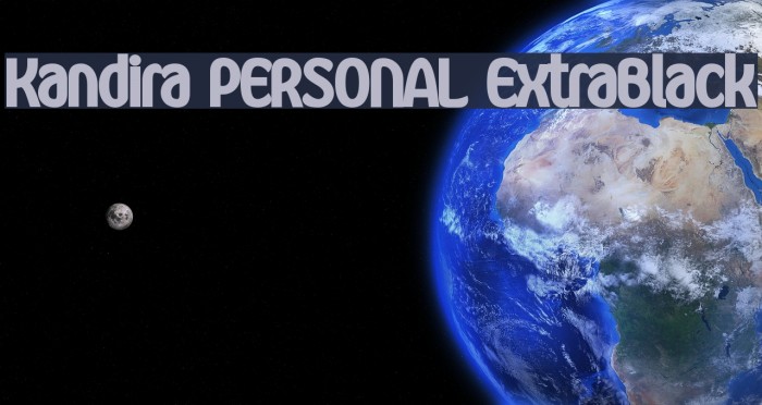 Kandira PERSONAL ExtraBlack Font examples