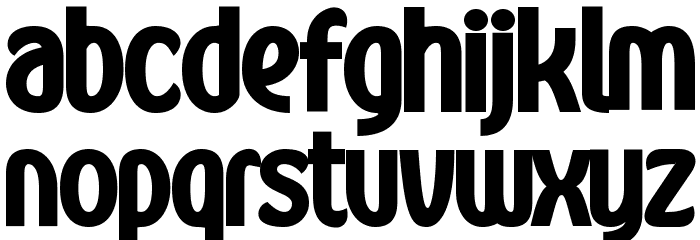 Kandira PERSONAL ExtraBlack Font LOWERCASE