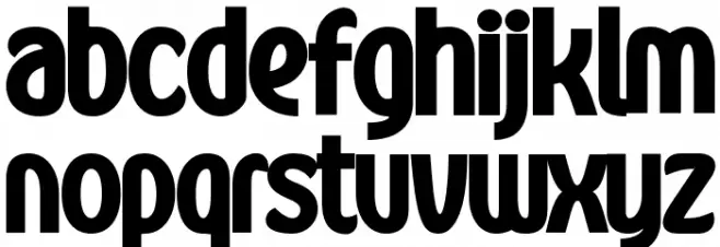 Kandira PERSONAL ExtraBlack Schriftart Kleinbuchstaben