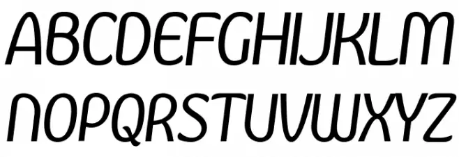 Kandira PERSONAL Italic Polices MAJUSCULES