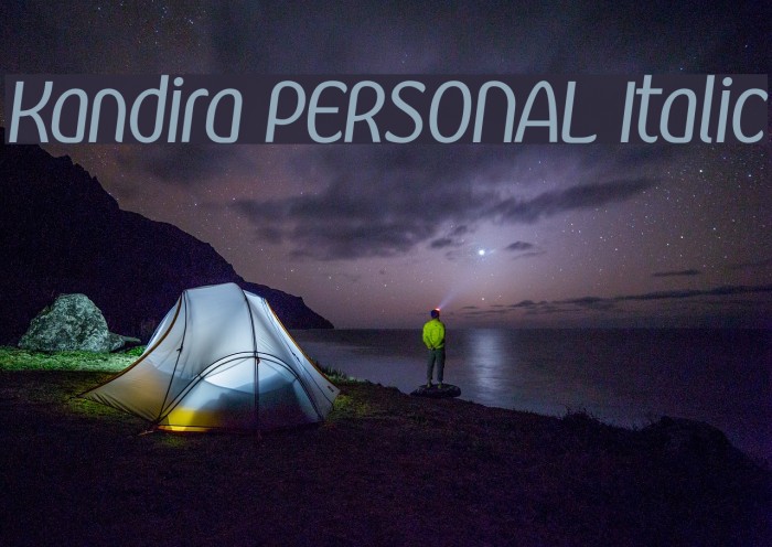 Kandira PERSONAL Italic Example 2