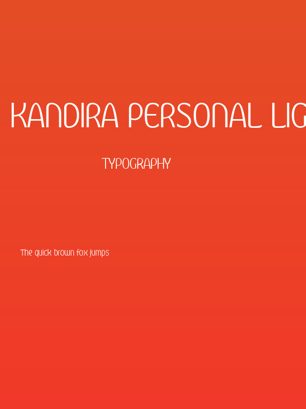 Kandira PERSONAL Light Poster