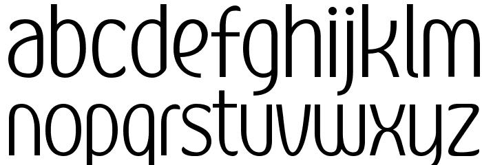 Kandira PERSONAL Light Font LOWERCASE