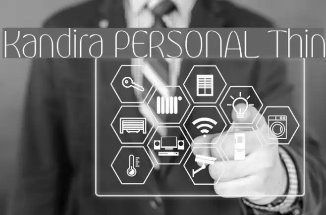 Kandira PERSONAL Thin Font examples