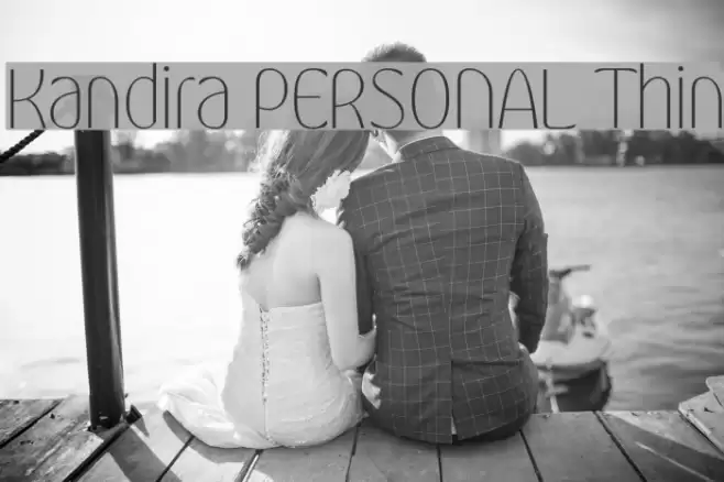 Kandira PERSONAL Thin Font examples