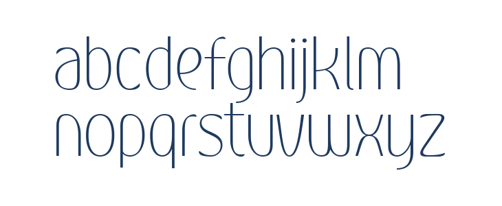 Kandira PERSONAL Thin Lowercase