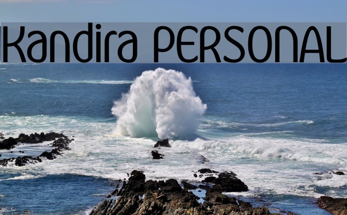 Kandira PERSONAL Font examples
