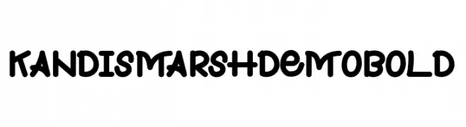 Kandis Marsh Demo Bold  Free Fonts Download