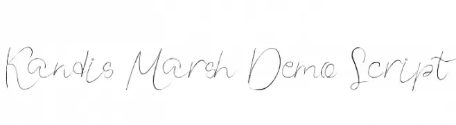 Kandis Marsh Demo Script  Descarca Fonturi Gratis