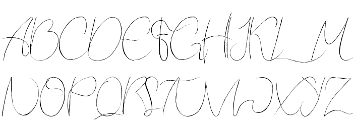 Kandis Marsh Demo Script Font OTHER CHARS