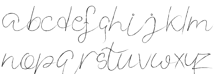 Kandis Marsh Demo Script Font LOWERCASE