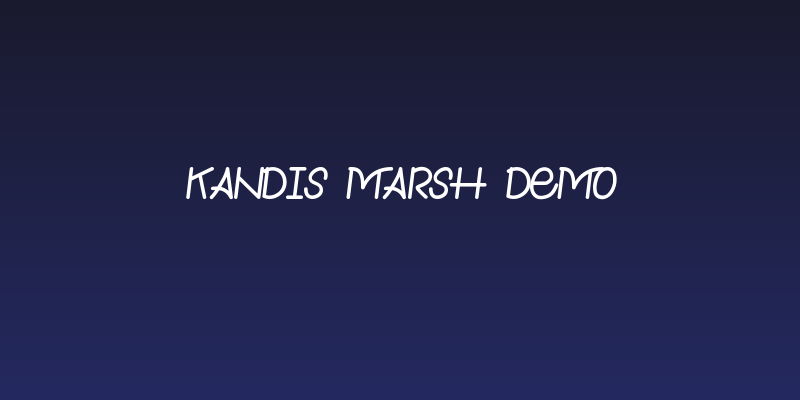 Kandis Marsh Demo Social Header