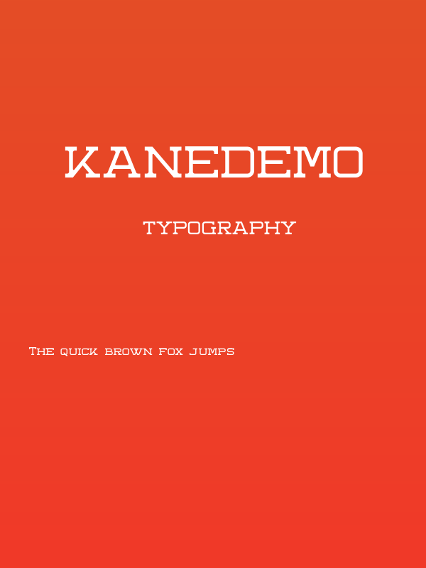 KaneDemo Poster